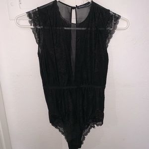Brandy Melville Black Lace Bodysuit
